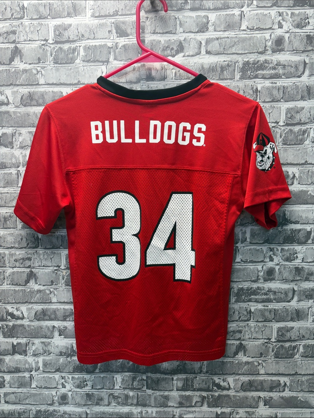 Georgia BulldogsRivalry Threads Red Bulldogs Football Jersey